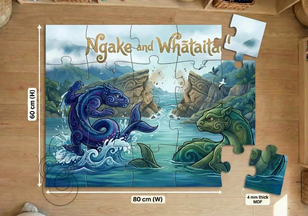 Ngake and Whātaitai: Floor Puzzle