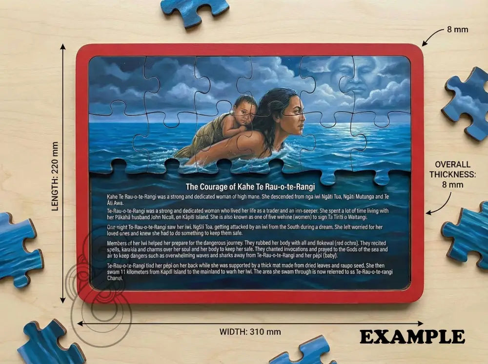 Voyage from Hawaikii a journey to Aotearoa - Single or Tray A4 Puzzle
