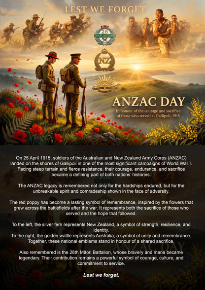 ANZAC - Single and Image Tray A4 Puzzle