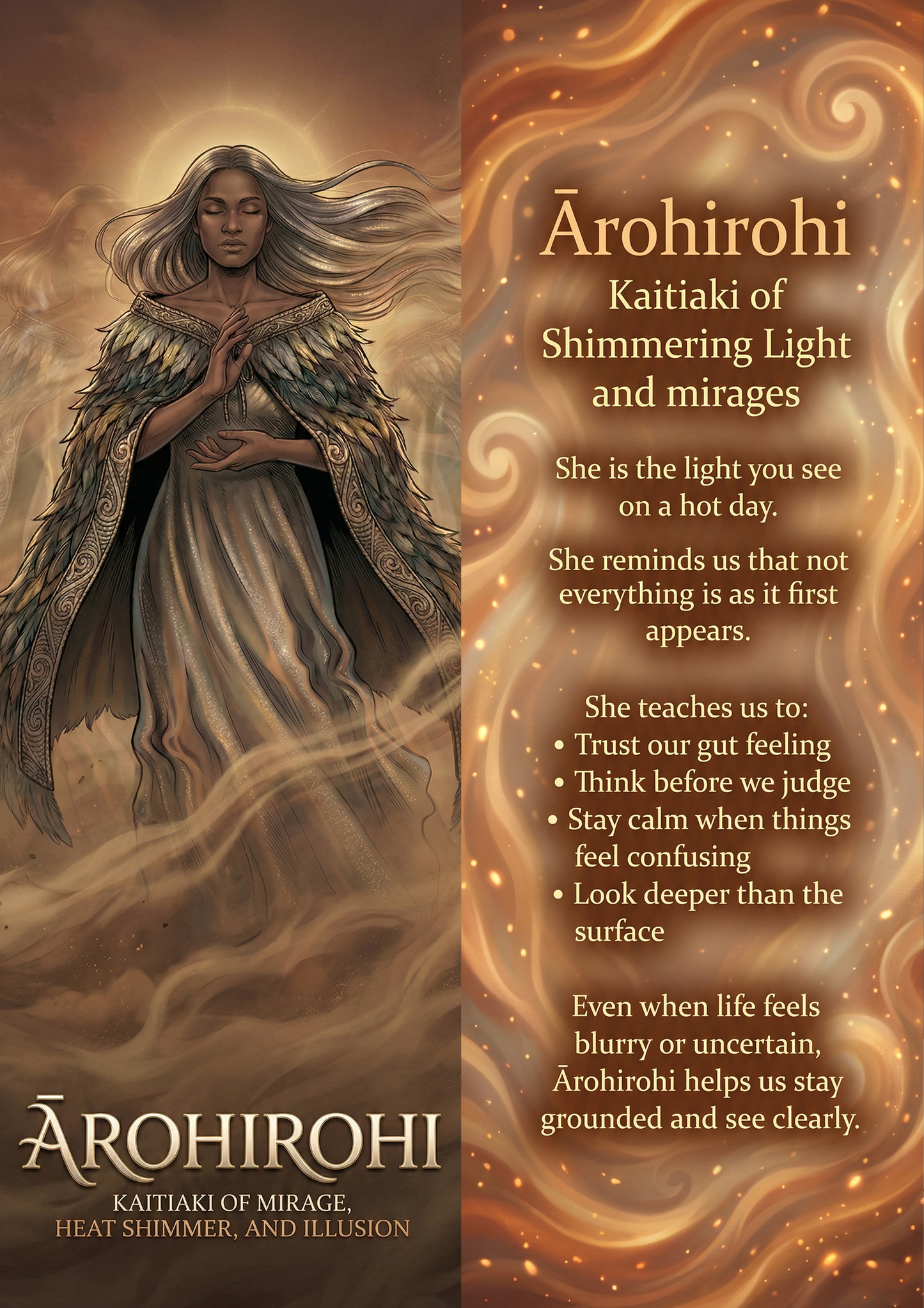 Ārohirohi - Image with Information - Poster
