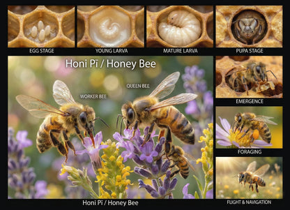 Life cycle of Honey Bee - Poster