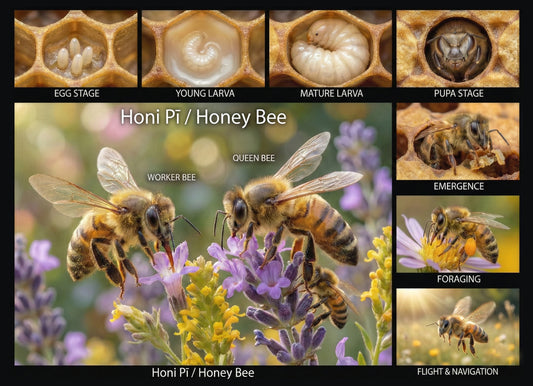 Life cycle of Honey Bee - Poster