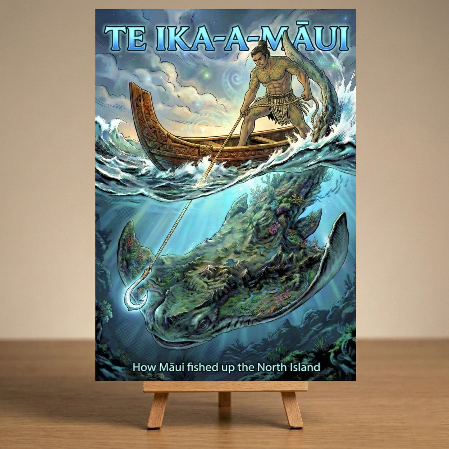 How Māui Fished up the North Island - Te Ika a Māui : Single sided and A4 Image Tray