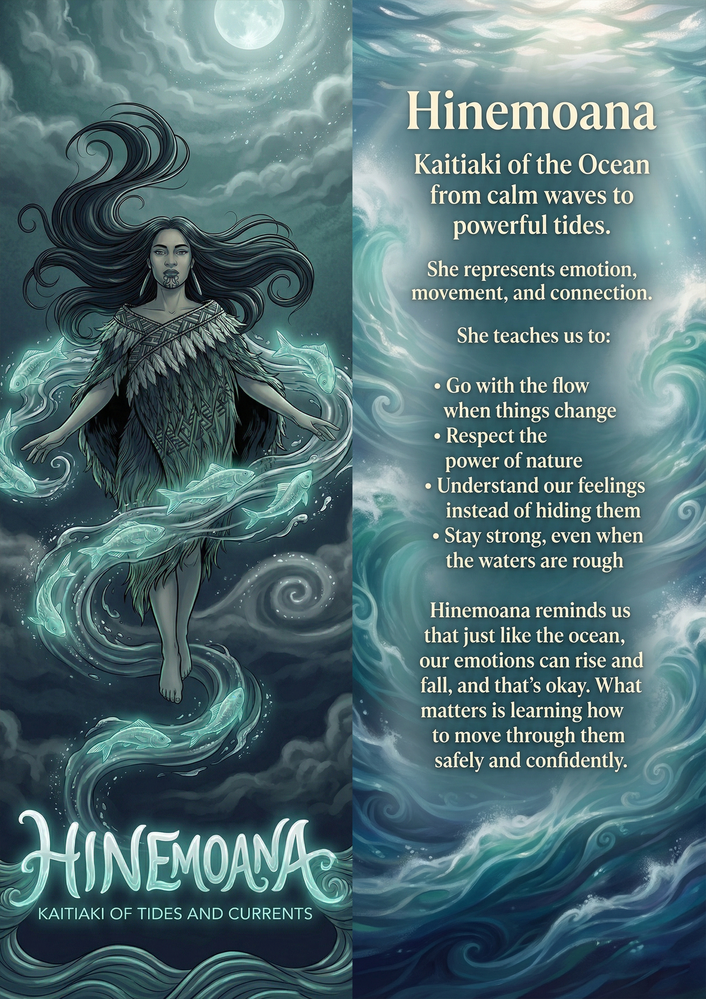 Hinemoana - Image with Information - Poster