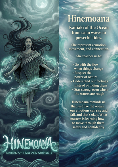 Hinemoana - Image with Information - Poster