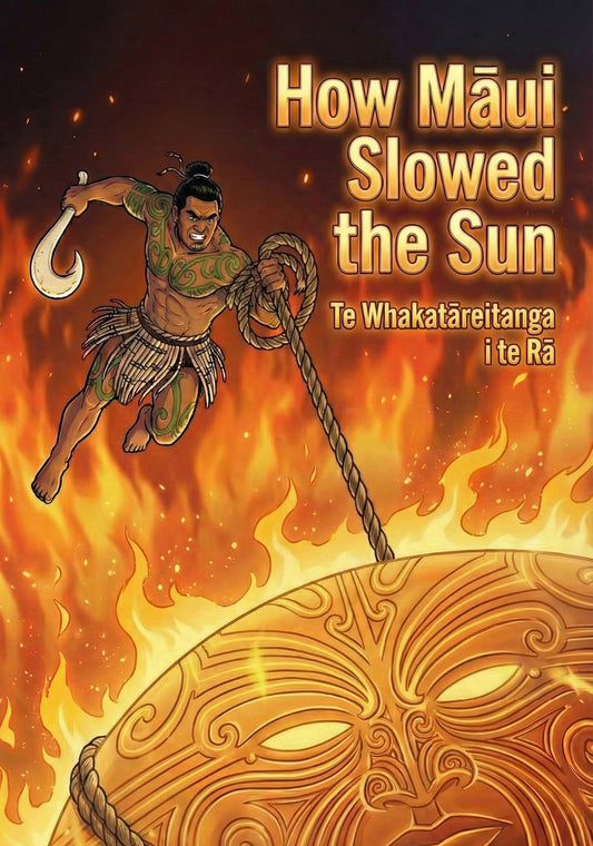 How Māui slowed the sun - Version 1 - Poster