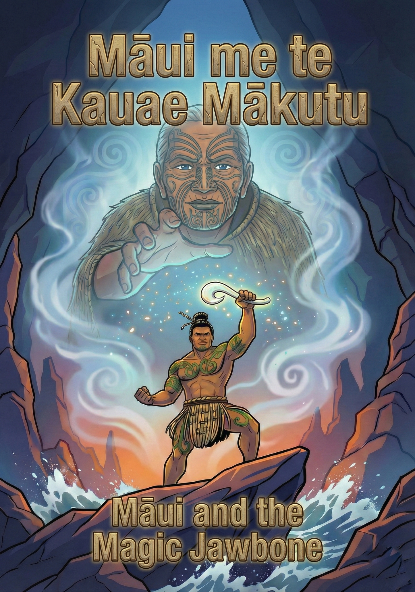 How Māui found the Magic Jawbone - Version 1 - Poster