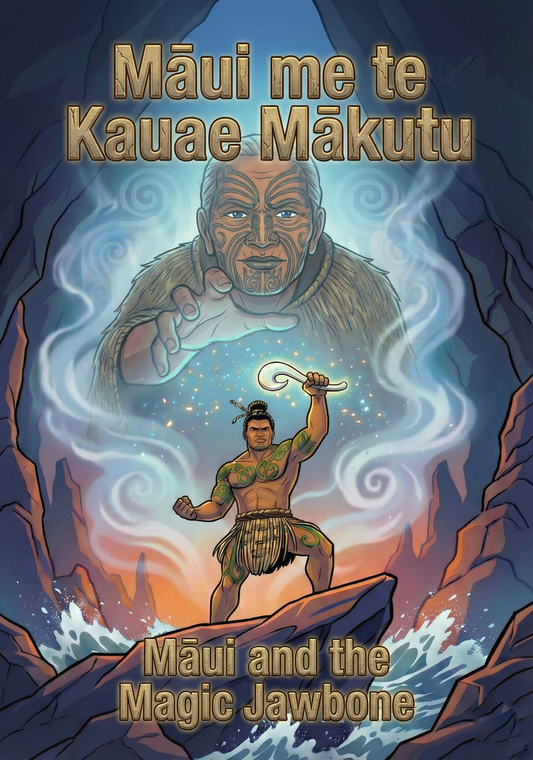How Māui found the Magic Jawbone - Version 1 - Poster