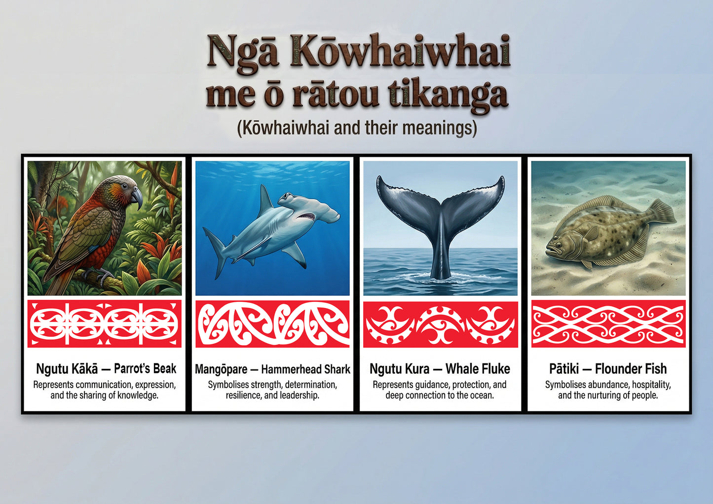 Ngā Kōwhaiwhai me ō rātou tikanga (Kōwhaiwhai and their meanings) : Floor Puzzle