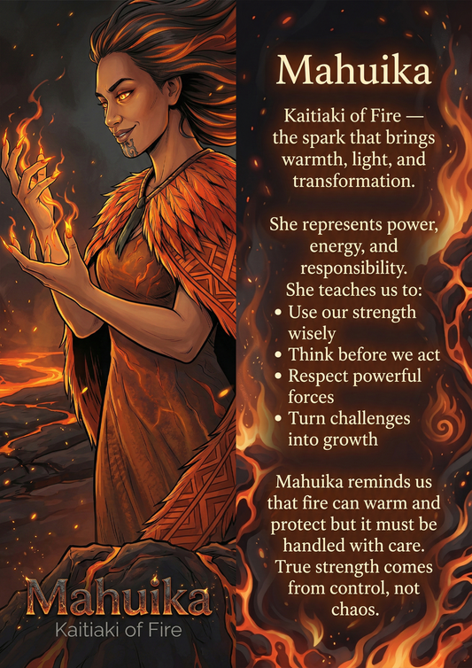Mahuika - Image with Information - Poster