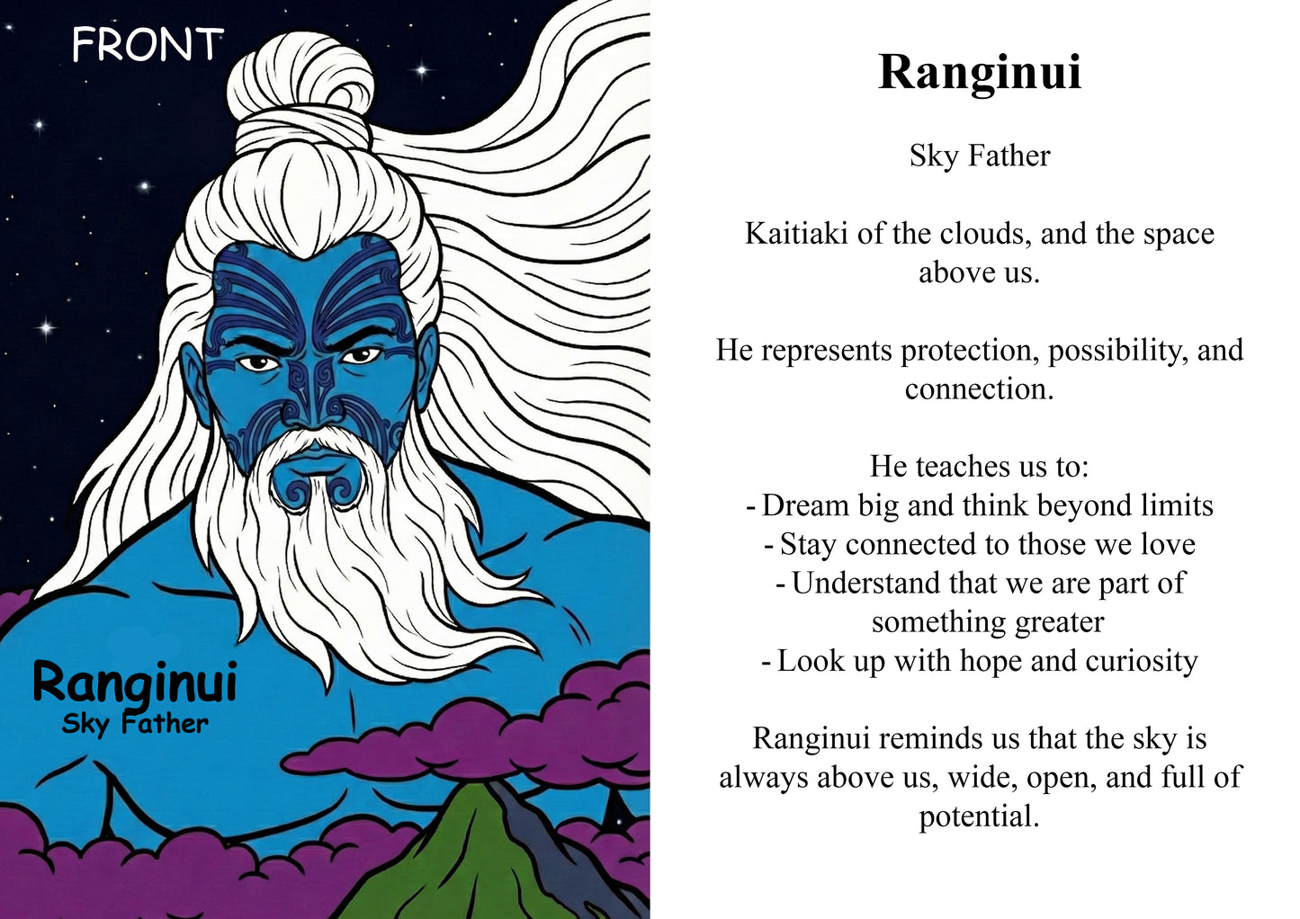 Kaitiaki Tāne Image/ Story Boards A4 for Younger Tamariki