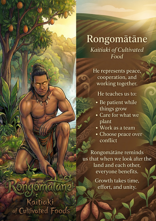 Rongomātāne - Image with Information - Poster