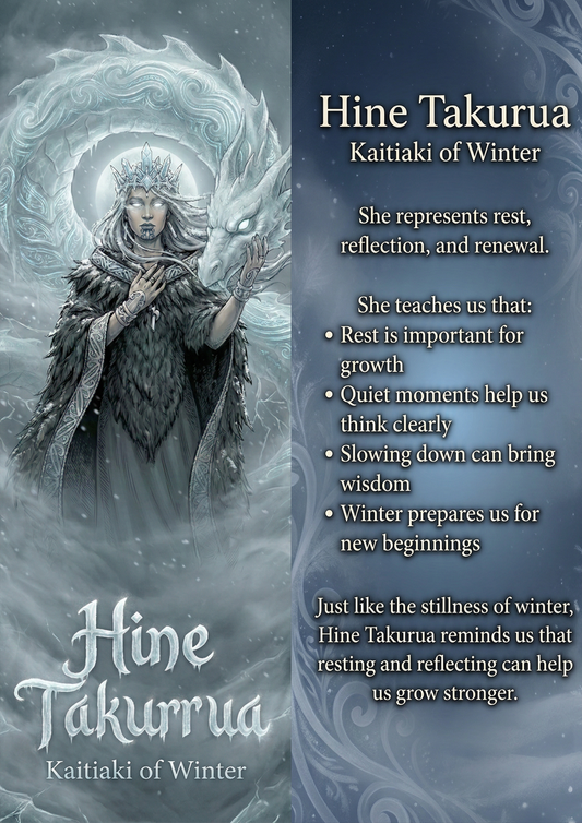 Hine Takurua - Image with Information - Poster