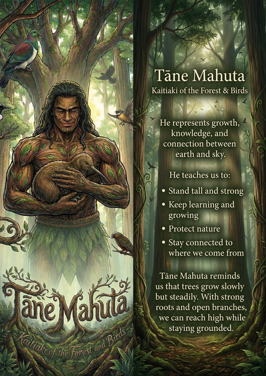 Tāne Mahuta - Image with Information - Poster