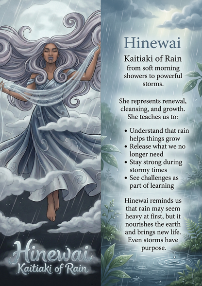 Hinewai - Image with Information - Poster