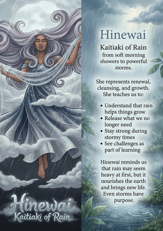 Hinewai - Image with Information - Poster