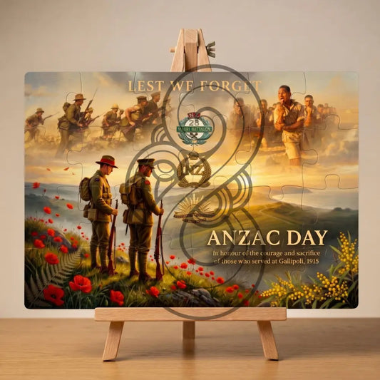 ANZAC - Single and Image Tray A4 Puzzle