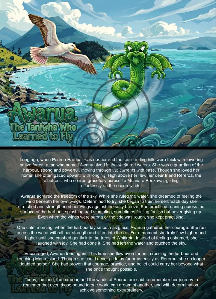 Awarua and the Seagull - Single or Tray A4 Puzzle