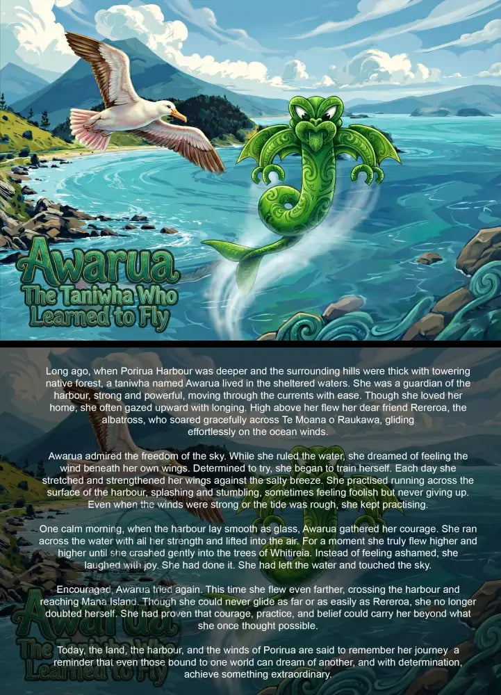 Awarua and the Seagull - Single or Tray A4 Puzzle