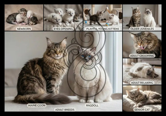Cat Life Cycle - Poster