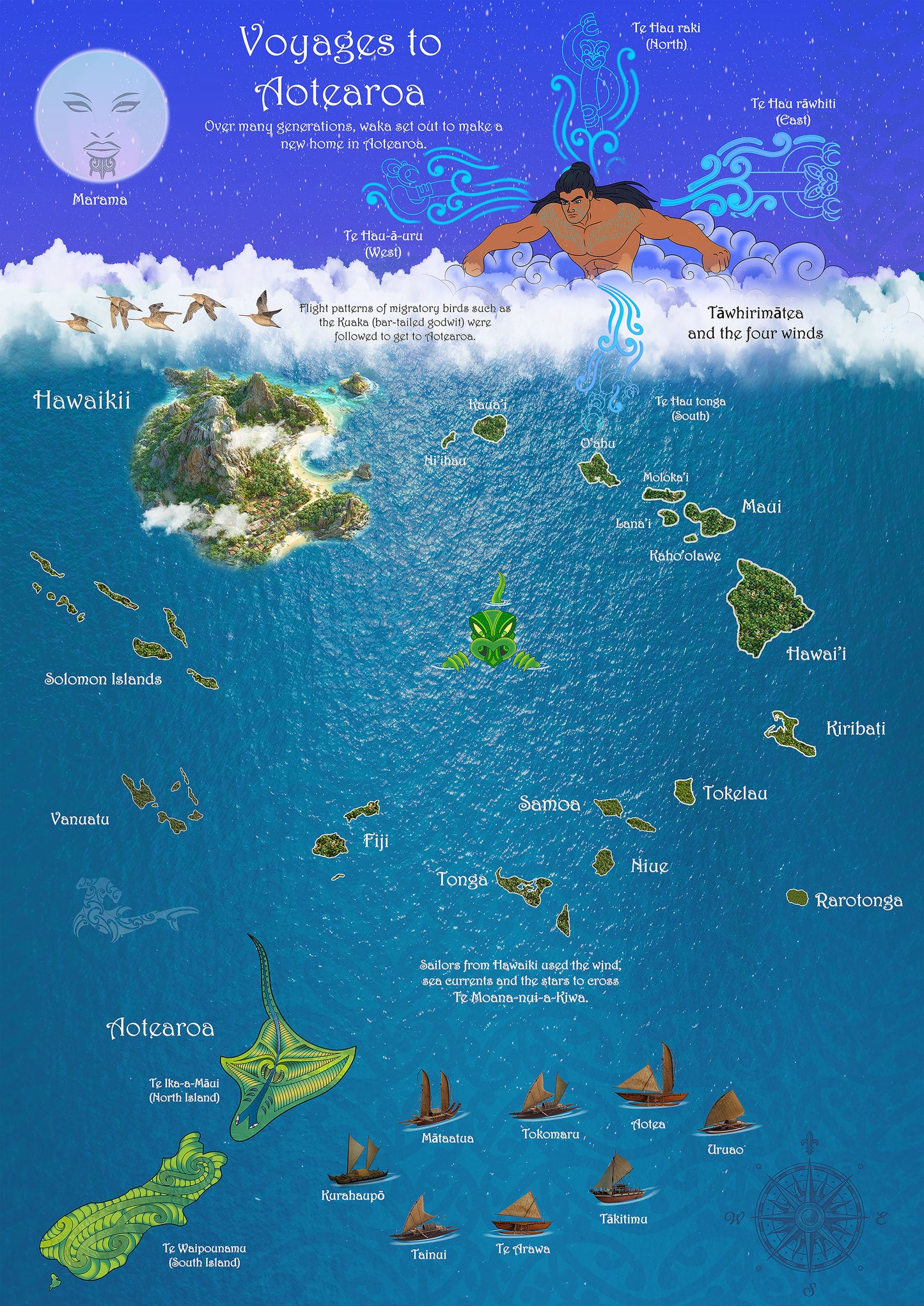 Voyage from Hawaikii - Poster