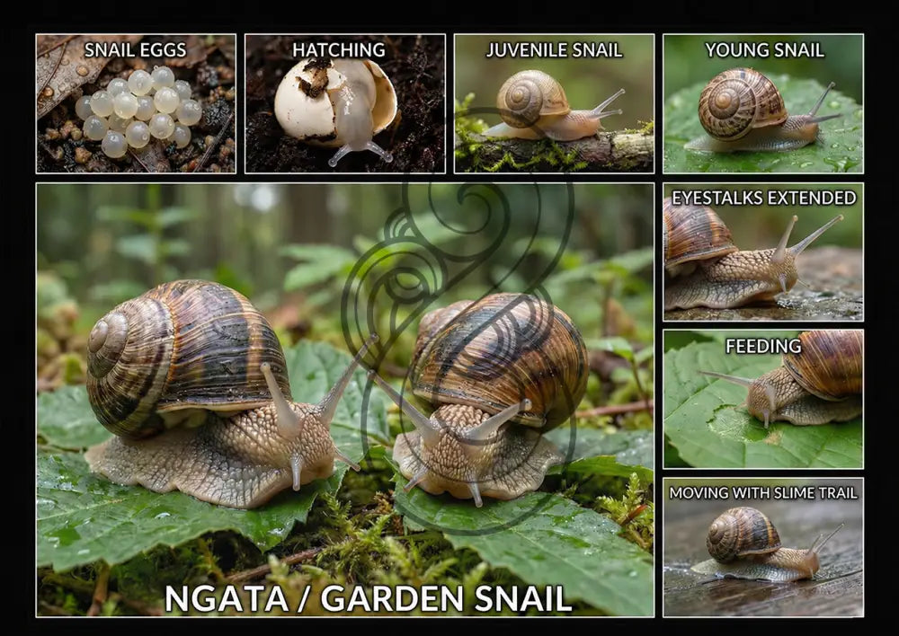 Garden Snail / Ngata: Single sided and A4 Image Tray