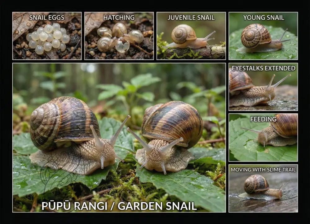 Garden Snail / Pūpū Rangi: Single sided and A4 Image Tray