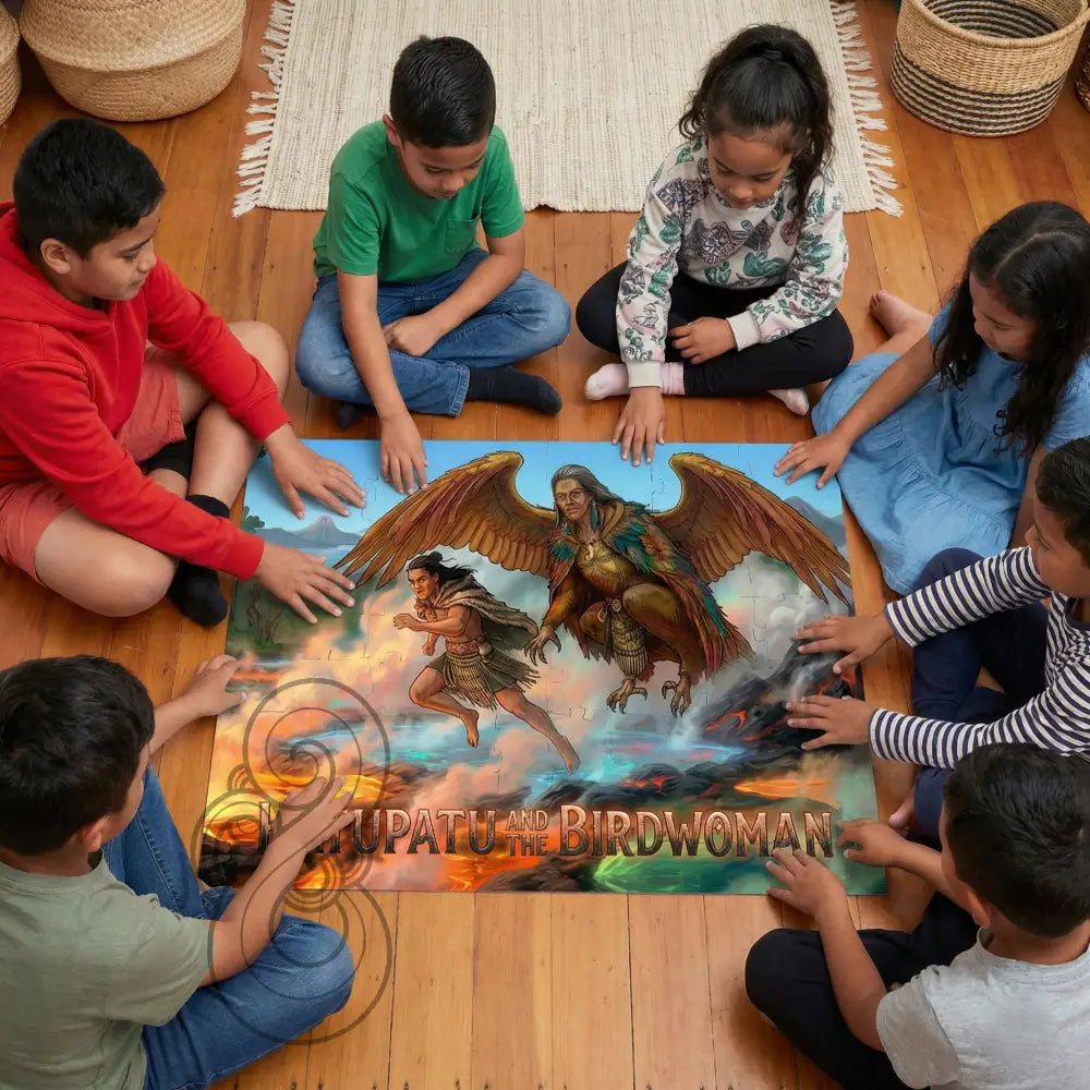 Hatupatu and the Birdwoman: Floor Puzzle