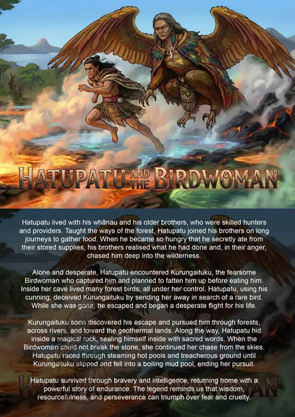 Hatupatu and the Birdwoman - Single or Tray A4 Puzzle