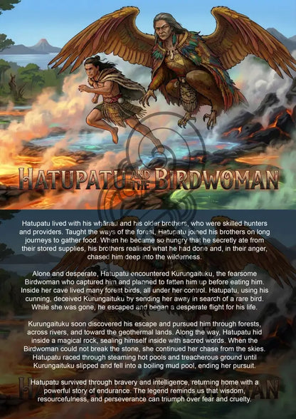 Hatupatu and the Birdwoman - Single or Tray A4 Puzzle