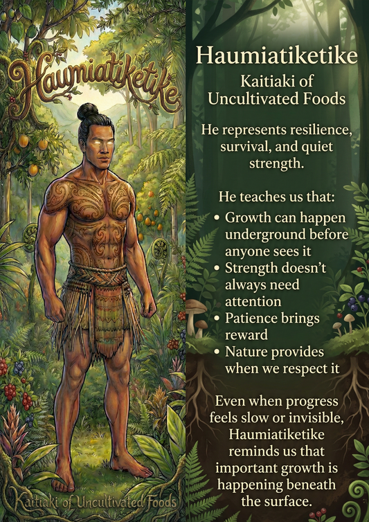 Haumiatiketike - Image with Information - Poster