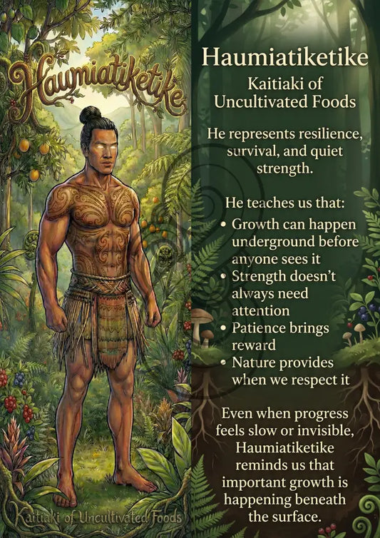 Haumiatiketike - Image with Information - Poster