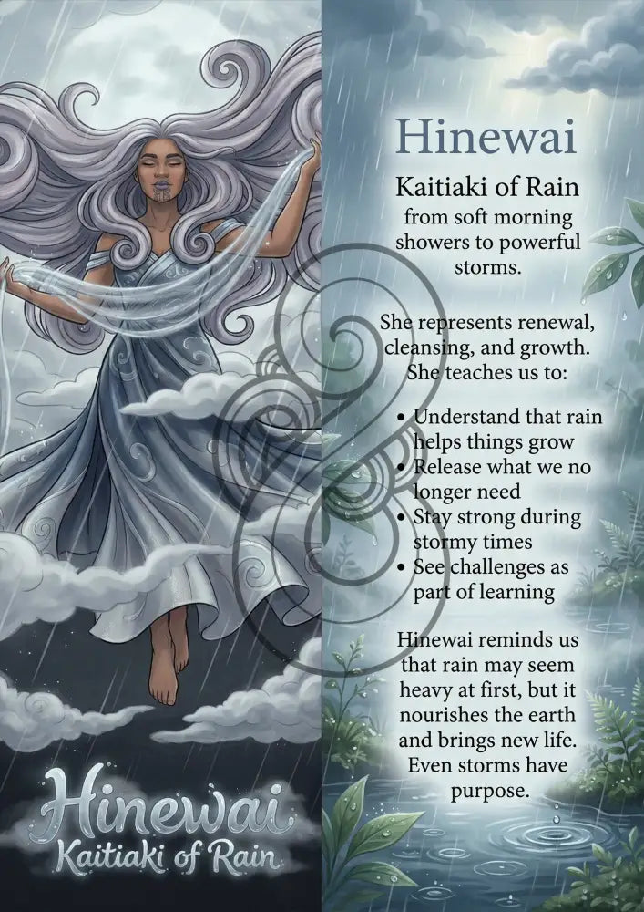 Hinewai - Image with Information - Poster