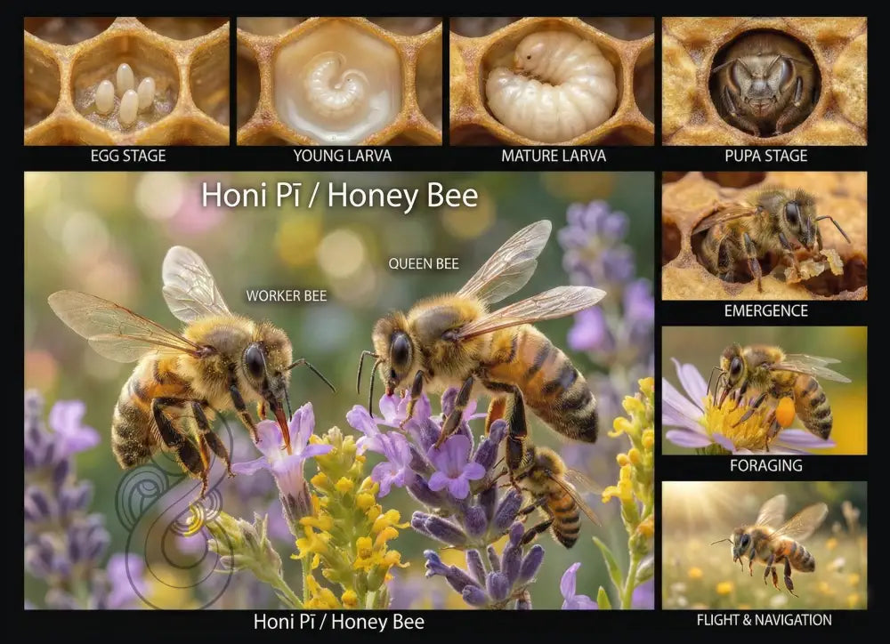Honey Bee / Honi Pī: Single sided and A4 Image Tray
