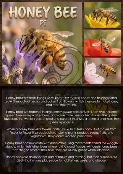 Honey Bee - Single and Image Tray A4 Puzzle