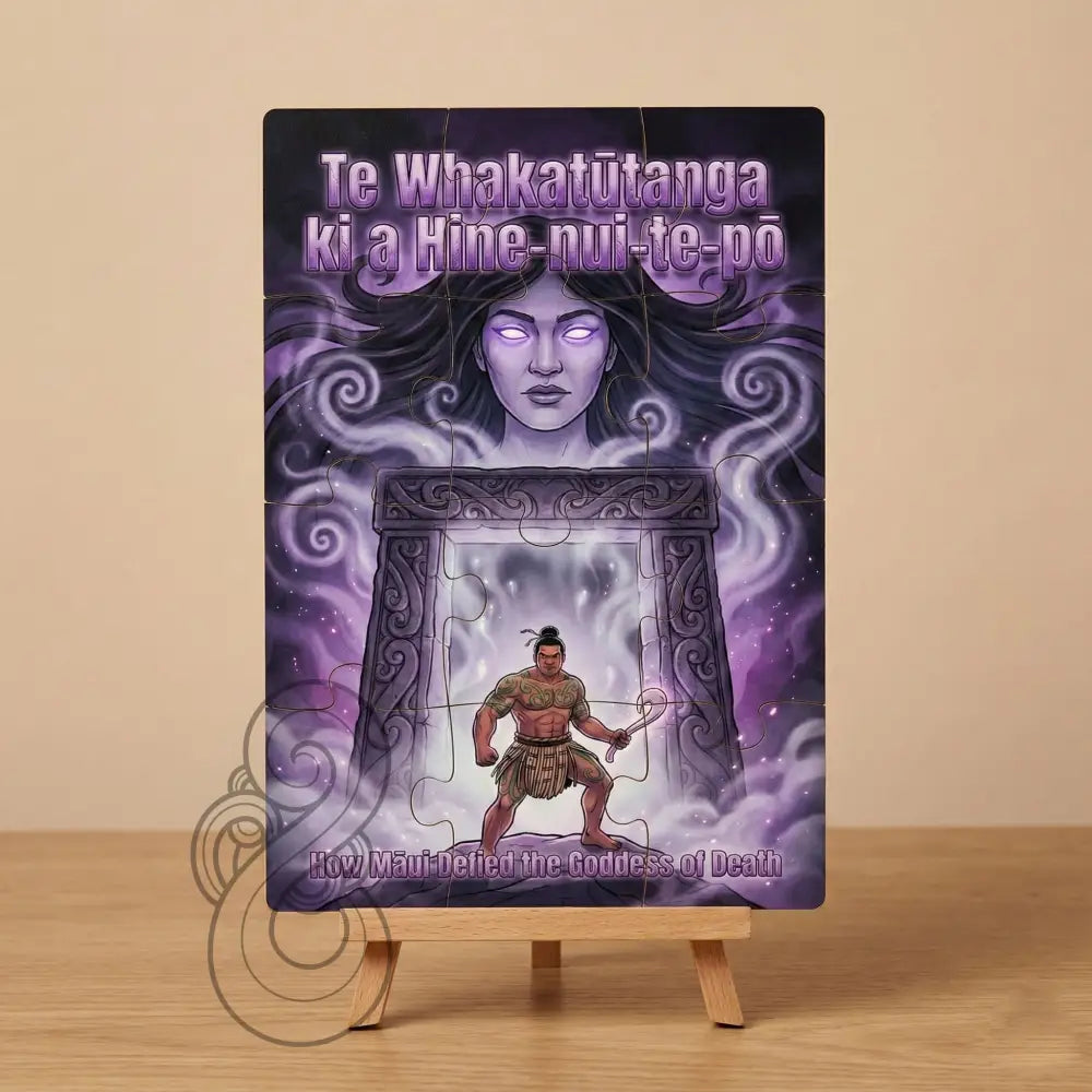 How Māui defied the goddess of death: Single or Tray A4 Puzzle
