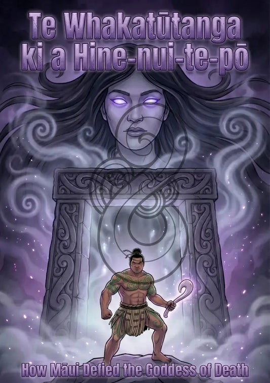 How Māui defied the Kaitiaki of death - Version 1 - Poster