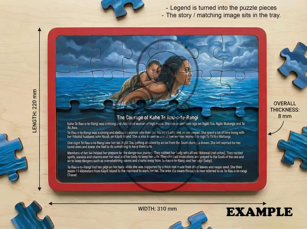 How Māui Fished up the North Island - Te Ika a Māui: Single sided and A4 Image Tray