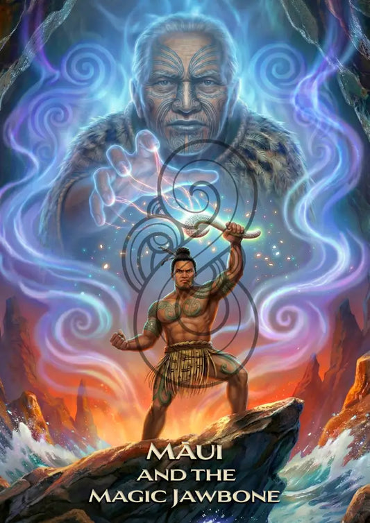 How Māui found the Magic Jawbone - Version 2 - Poster