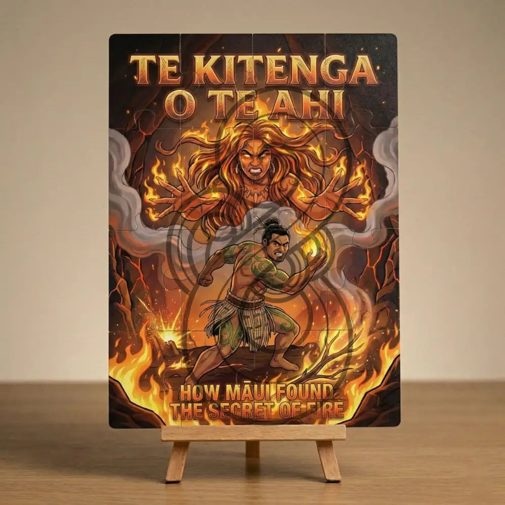 How Māui found the secret of Fire: Single or Tray A4 Puzzle