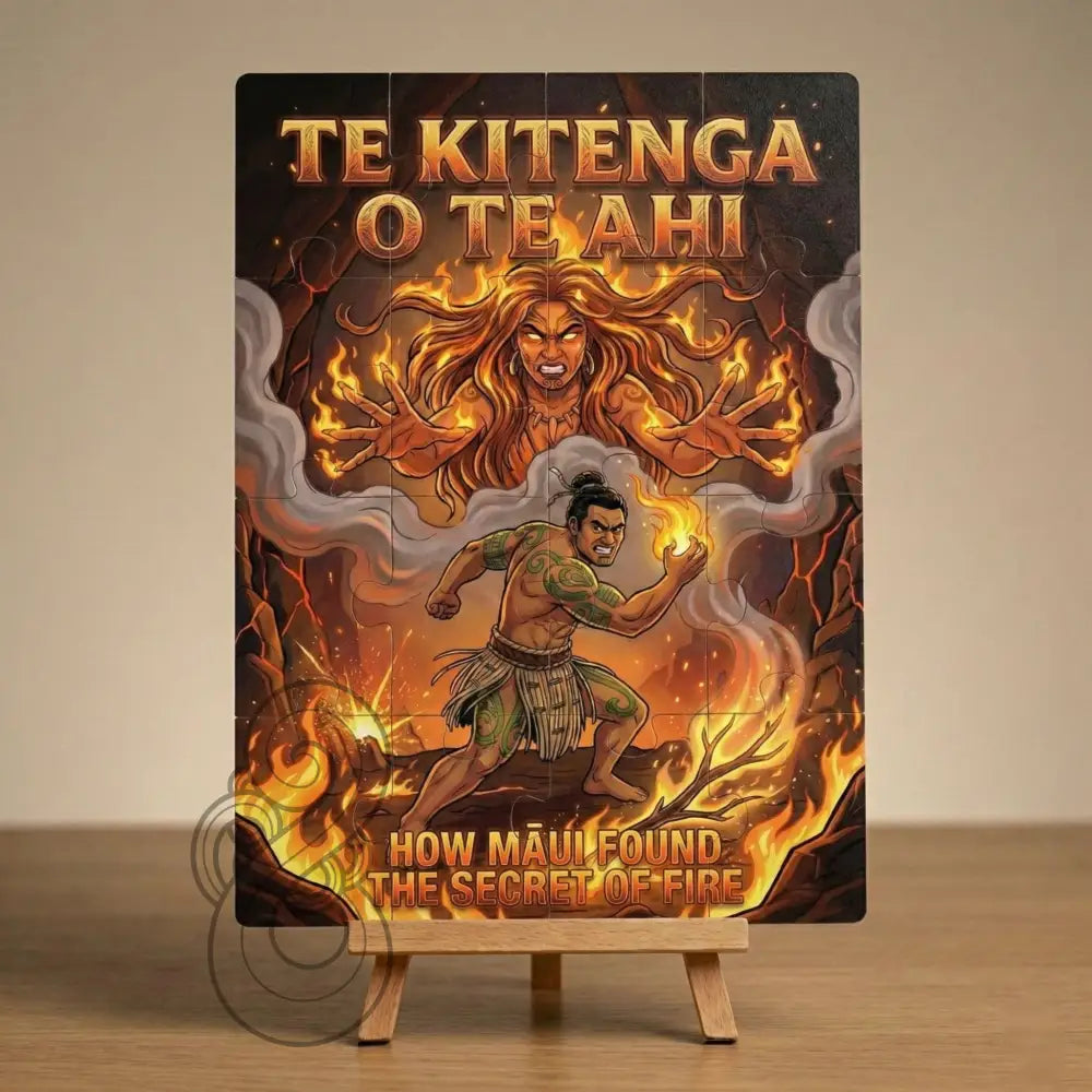 How Māui found the secret of Fire: Single or Tray A4 Puzzle
