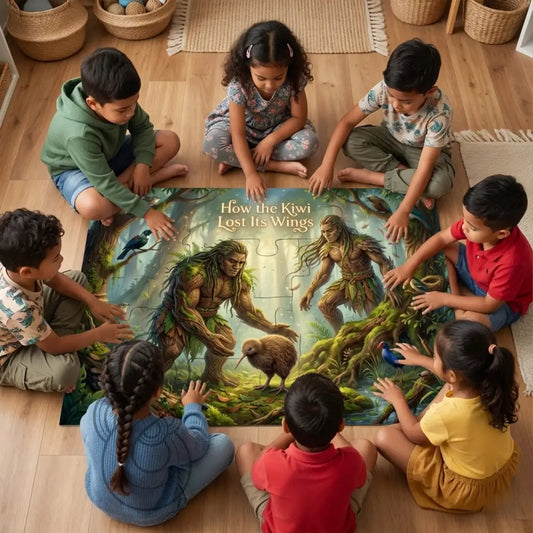 How the Kiwi Lost its Wings: Floor Puzzle