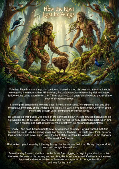 How the Kiwi lost its wings - Single or Tray A4 Puzzle