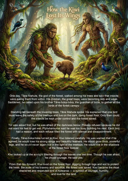 How the Kiwi lost its wings - Single or Tray A4 Puzzle