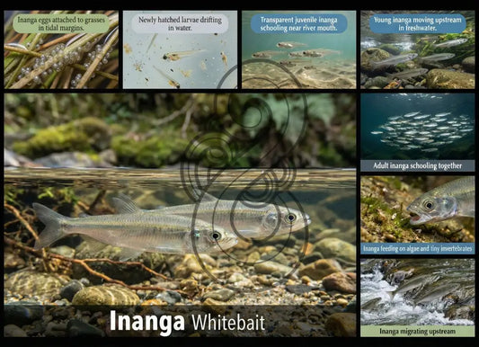 Inanga / Whitebait: Single sided and A4 Image Tray