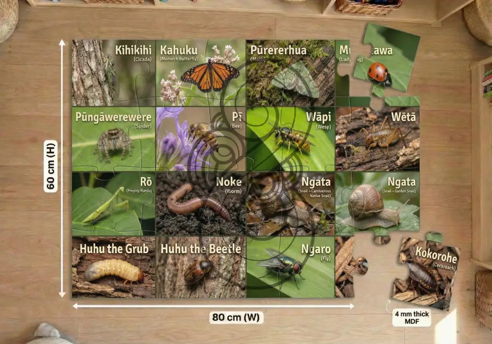 Insects of Aotearoa: Floor Puzzle