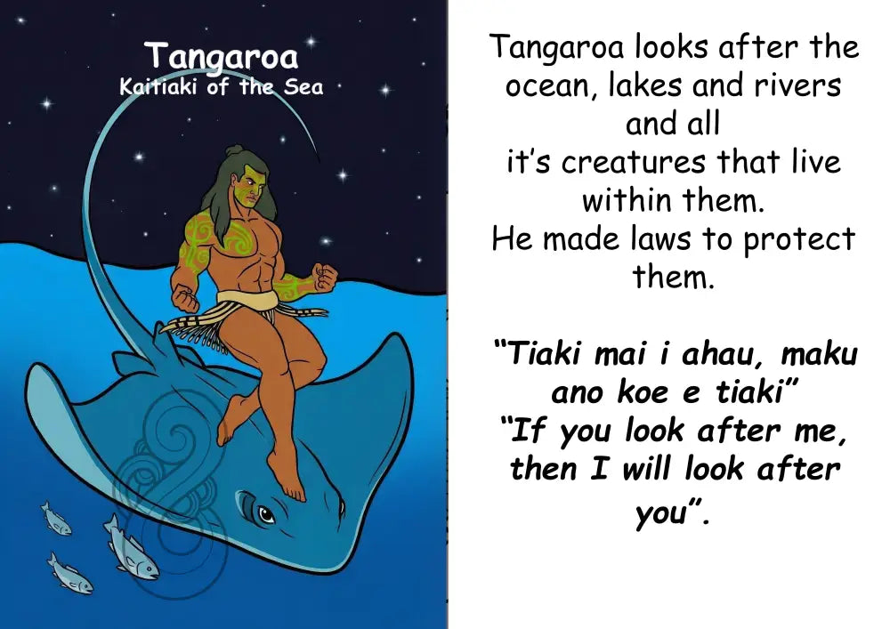 Kaitiaki Tāne Image Boards (Younger Tamariki) Tangaroa