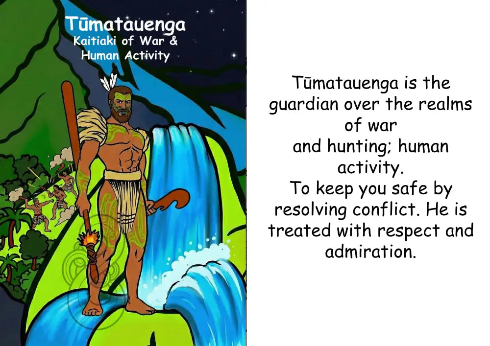 Kaitiaki Tāne Image Boards (Younger Tamariki) Tūmatauenga