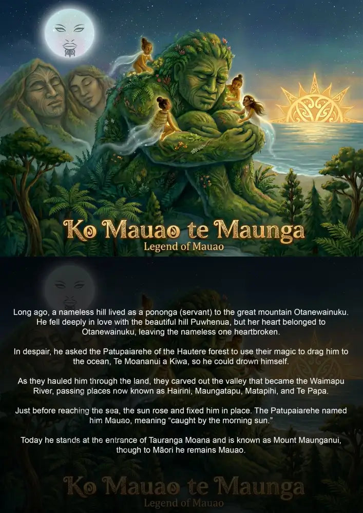Ko Mauao te Maunga - Single or Tray A4 Puzzle