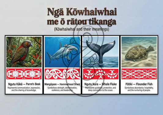 Kowhaiwhai Patterns - Poster
